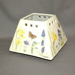 Hallmark Nature's Sketchbook Floral Butterfly Candle Shade Marjolein Bastin